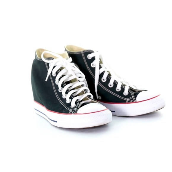 Converse Chuck Taylor All Star Lux Mid Hidden Wedge Heel Shoes Womens 10M 547198